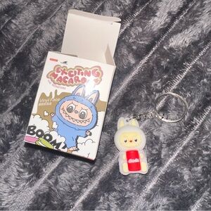 Exciting Macaron Labubu- Coca Cola Mini Keychain